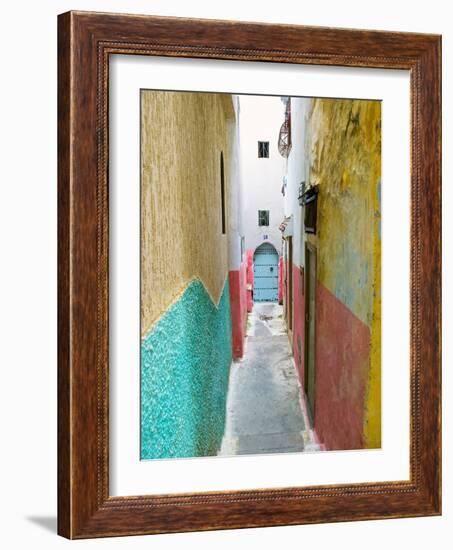 Street in the Kasbah, Tangier, Morocco, North Africa, Africa-Nico Tondini-Framed Photographic Print