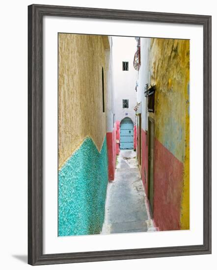 Street in the Kasbah, Tangier, Morocco, North Africa, Africa-Nico Tondini-Framed Photographic Print