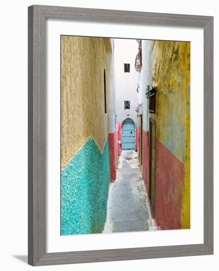 Street in the Kasbah, Tangier, Morocco, North Africa, Africa-Nico Tondini-Framed Photographic Print