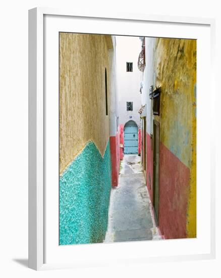 Street in the Kasbah, Tangier, Morocco, North Africa, Africa-Nico Tondini-Framed Photographic Print