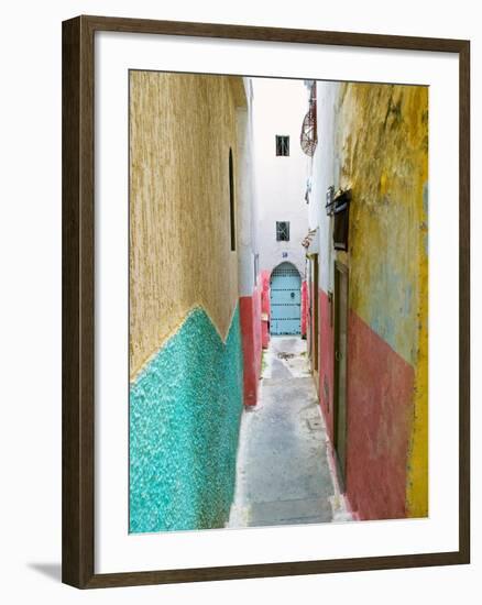 Street in the Kasbah, Tangier, Morocco, North Africa, Africa-Nico Tondini-Framed Photographic Print