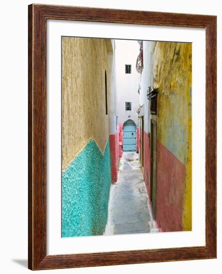 Street in the Kasbah, Tangier, Morocco, North Africa, Africa-Nico Tondini-Framed Photographic Print
