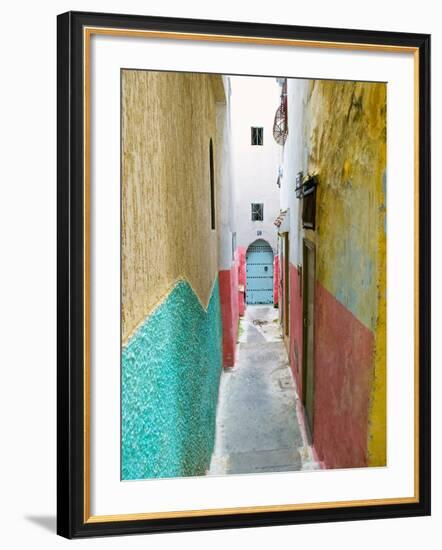 Street in the Kasbah, Tangier, Morocco, North Africa, Africa-Nico Tondini-Framed Photographic Print