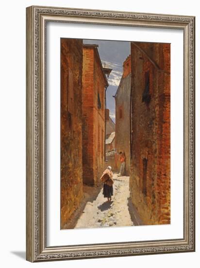 Street in the Old Town, 1873-Alphonse Marie de Neuville-Framed Giclee Print