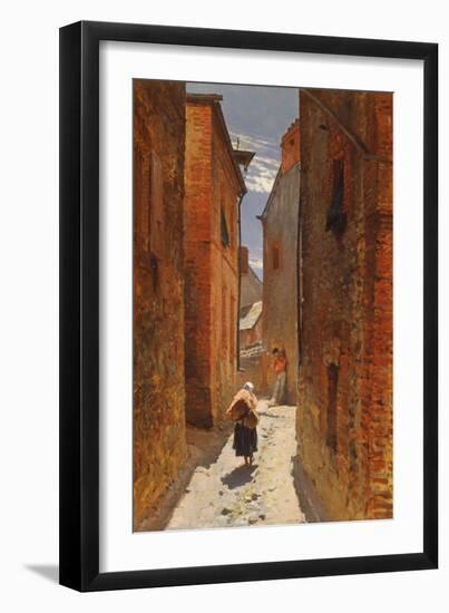Street in the Old Town, 1873-Alphonse Marie de Neuville-Framed Giclee Print