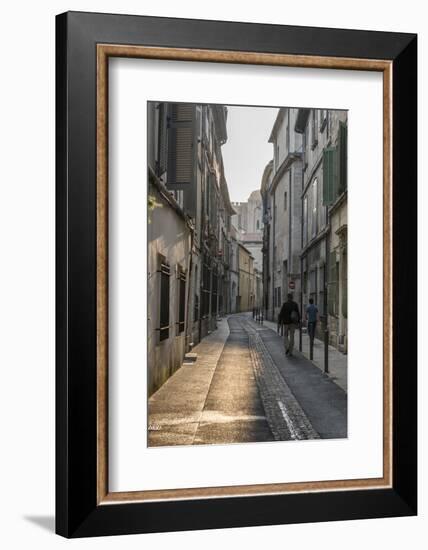 Street in the Old Town of Avignon, Vaucluse, Provence, France,-Bernd Wittelsbach-Framed Photographic Print