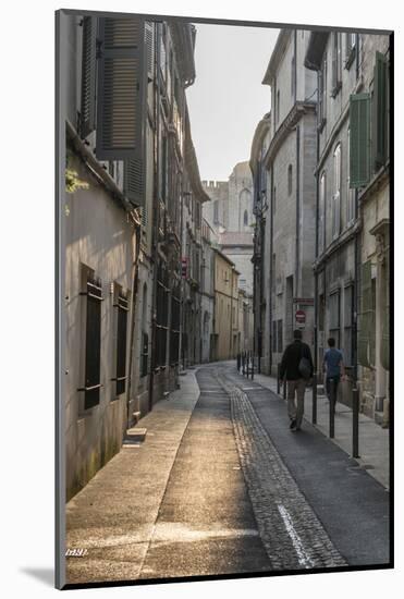 Street in the Old Town of Avignon, Vaucluse, Provence, France,-Bernd Wittelsbach-Mounted Photographic Print