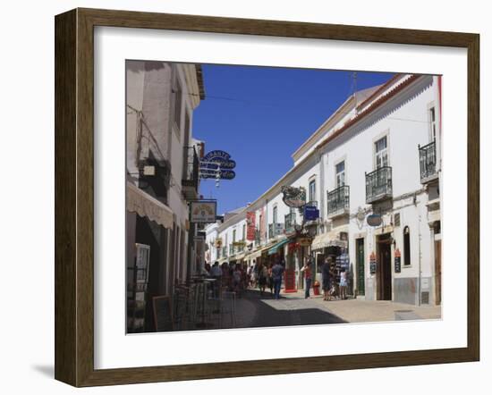 Street in the Old Town of Lagos, Algarve, Portugal, Europe-Amanda Hall-Framed Photographic Print