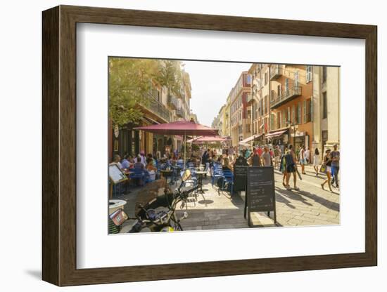 Street in the Old Town, Vieille Ville, Nice, Cote d'Azur, Alpes-Maritimes, French Riviera, France, -Fraser Hall-Framed Photographic Print