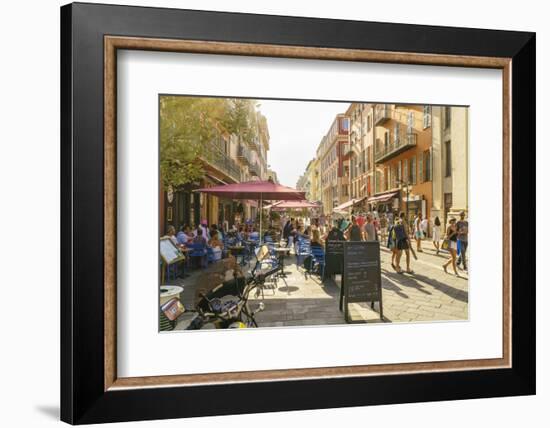 Street in the Old Town, Vieille Ville, Nice, Cote d'Azur, Alpes-Maritimes, French Riviera, France, -Fraser Hall-Framed Photographic Print