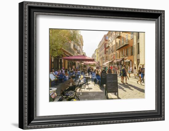 Street in the Old Town, Vieille Ville, Nice, Cote d'Azur, Alpes-Maritimes, French Riviera, France, -Fraser Hall-Framed Photographic Print