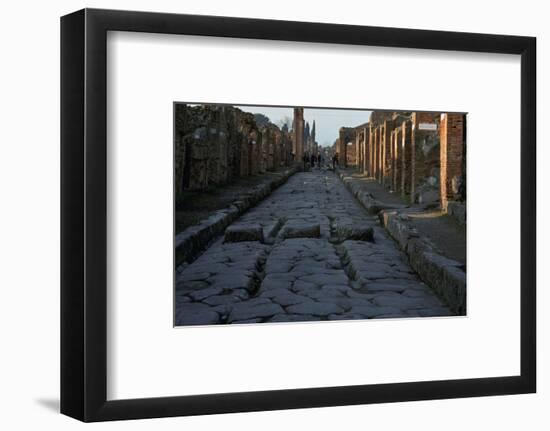 Street in the Roman town of Pompeii, 1st century-Unknown-Framed Photographic Print