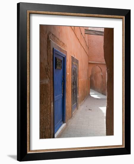 Street in the Souk in the Medina, UNESCO World Heritage Site, Marrakech, Morocco, North Africa-Nico Tondini-Framed Photographic Print