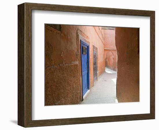 Street in the Souk in the Medina, UNESCO World Heritage Site, Marrakech, Morocco, North Africa-Nico Tondini-Framed Photographic Print