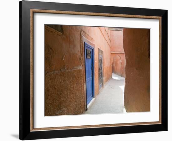 Street in the Souk in the Medina, UNESCO World Heritage Site, Marrakech, Morocco, North Africa-Nico Tondini-Framed Photographic Print