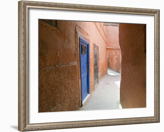 Street in the Souk in the Medina, UNESCO World Heritage Site, Marrakech, Morocco, North Africa-Nico Tondini-Framed Photographic Print