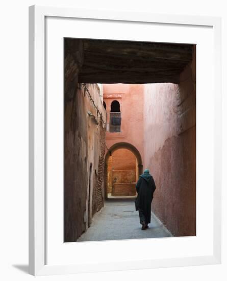 Street in the Souk, Medina, Marrakech (Marrakesh), Morocco, North Africa, Africa-Nico Tondini-Framed Photographic Print