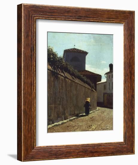 Street in the Sun, 1863-1864-Giuseppe Abbati-Framed Giclee Print