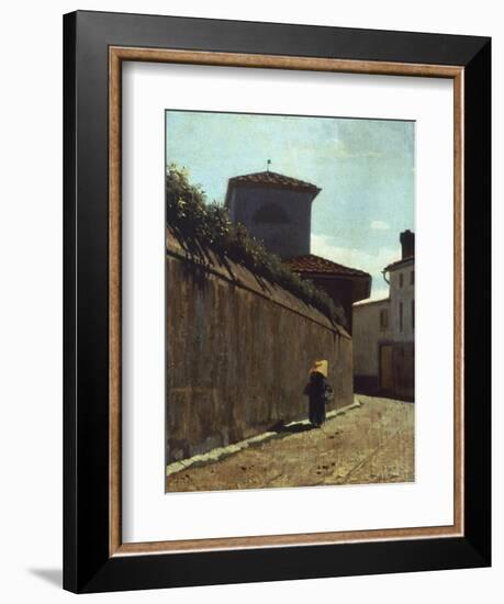 Street in the Sun, 1863-1864-Giuseppe Abbati-Framed Giclee Print