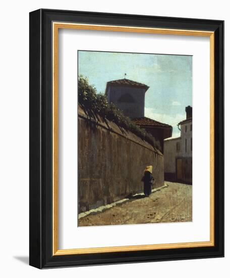 Street in the Sun, 1863-1864-Giuseppe Abbati-Framed Giclee Print