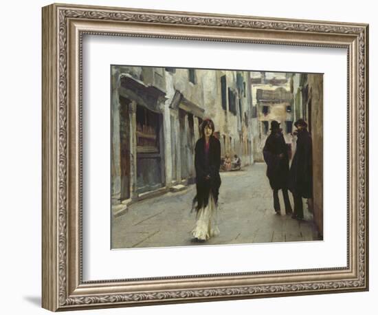 Street in Venice, 1911-John Singer Sargent-Framed Art Print