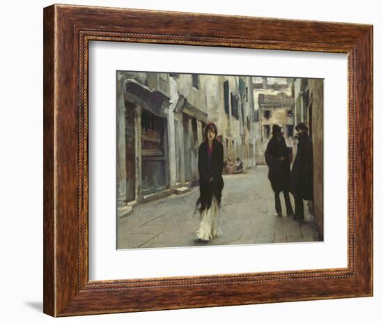 Street in Venice, 1911-John Singer Sargent-Framed Art Print