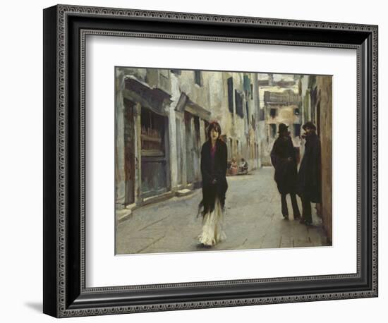 Street in Venice, 1911-John Singer Sargent-Framed Art Print