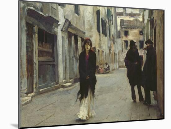 Street in Venice, 1911-John Singer Sargent-Mounted Art Print