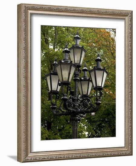 Street Lamp Detail, Tallinn, Estonia-Nancy & Steve Ross-Framed Photographic Print