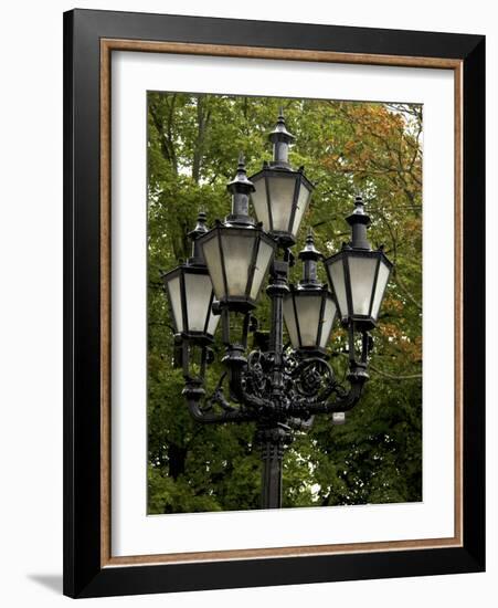 Street Lamp Detail, Tallinn, Estonia-Nancy & Steve Ross-Framed Photographic Print