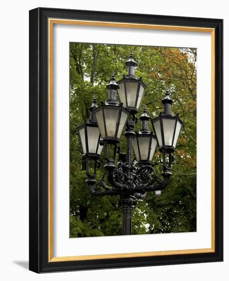 Street Lamp Detail, Tallinn, Estonia-Nancy & Steve Ross-Framed Photographic Print