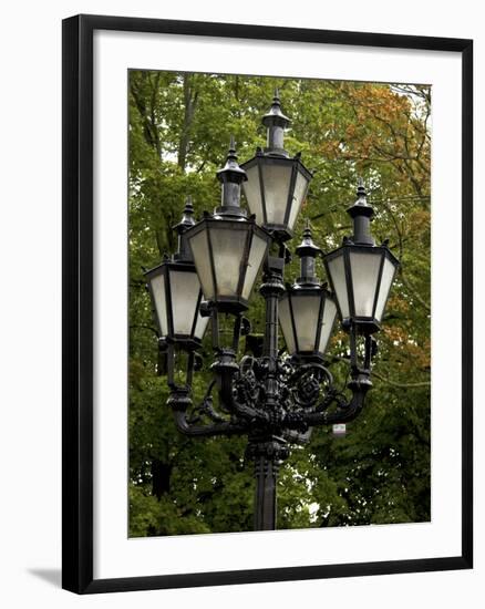 Street Lamp Detail, Tallinn, Estonia-Nancy & Steve Ross-Framed Photographic Print