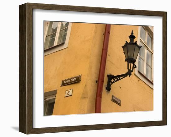 Street Lamp Detail, Tallinn, Estonia-Nancy & Steve Ross-Framed Photographic Print