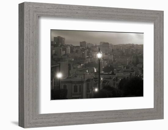 Street Lamp in Russian Hill-Christian Peacock-Framed Art Print