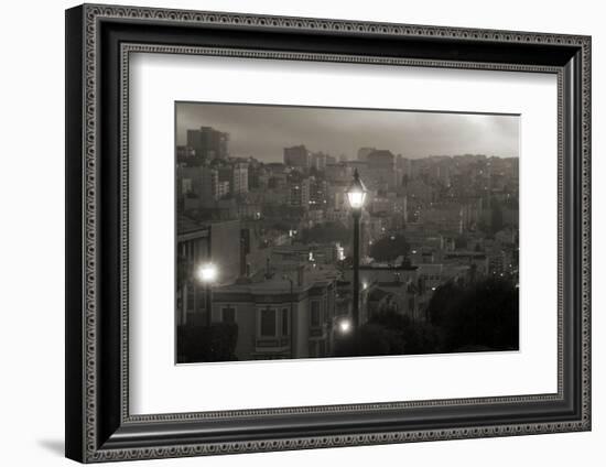 Street Lamp in Russian Hill-Christian Peacock-Framed Art Print