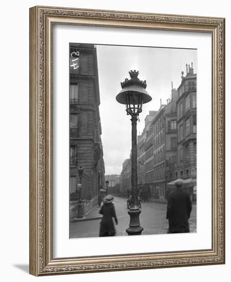 Street Lamp with a Lampshade, Paris, 1915-Jacques Moreau-Framed Photographic Print