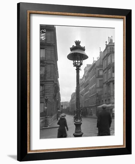 Street Lamp with a Lampshade, Paris, 1915-Jacques Moreau-Framed Photographic Print