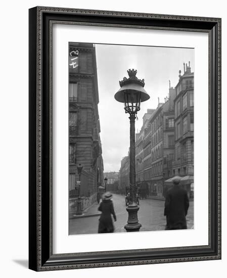 Street Lamp with a Lampshade, Paris, 1915-Jacques Moreau-Framed Photographic Print