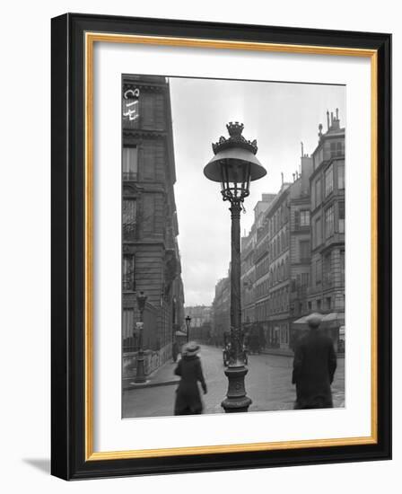 Street Lamp with a Lampshade, Paris, 1915-Jacques Moreau-Framed Photographic Print