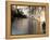 Street Lamp With Icicles and Mill Wheel at Certovka Canal, Mala Strana, Prague, Czech Republic-Richard Nebesky-Framed Premier Image Canvas