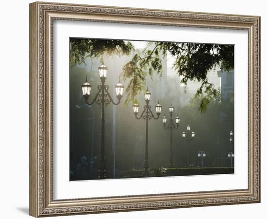 Street Lamps, Buenos Aires, Argentina, South America-Christian Kober-Framed Photographic Print