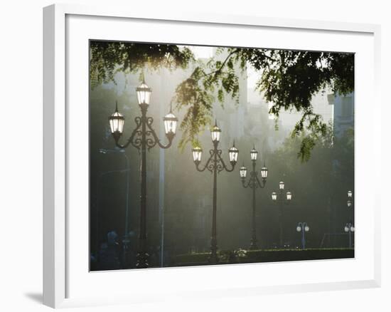 Street Lamps, Buenos Aires, Argentina, South America-Christian Kober-Framed Photographic Print