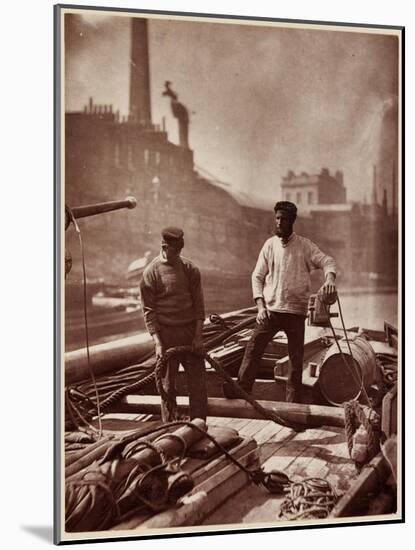 Street Life in London: Canal Workers-John Thomson-Mounted Giclee Print