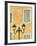 Street Light and Typical Provencal Architecture in Orange-Jonathan Hicks-Framed Photographic Print