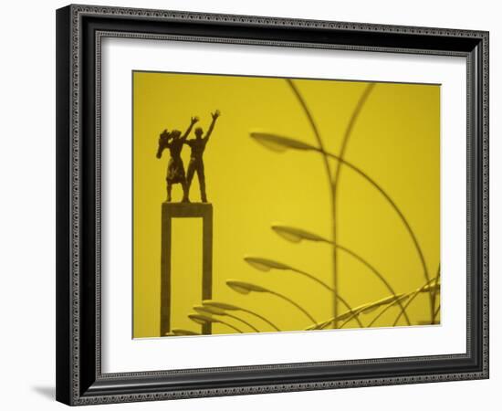 Street Lights and Monument in Jakarta, Indonesia-Co Rentmeester-Framed Photographic Print