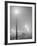 Street Lights Glow on a Foggy Night in New Bedford, Massachusetts, Jan, 1941-null-Framed Photo