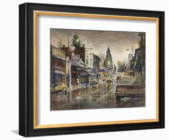 Street Lights-LaVere Hutchings-Framed Giclee Print