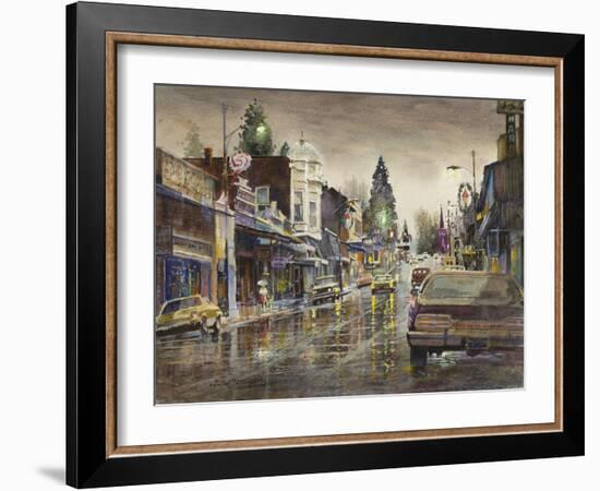 Street Lights-LaVere Hutchings-Framed Giclee Print