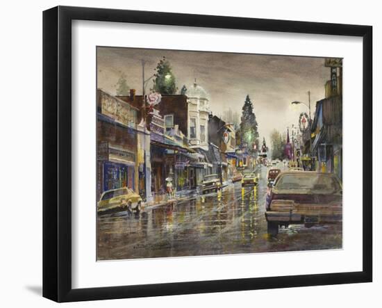 Street Lights-LaVere Hutchings-Framed Giclee Print