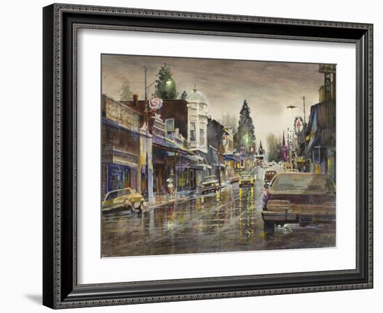 Street Lights-LaVere Hutchings-Framed Giclee Print